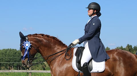 Katja Laine ja omakasvatti Kawerda's Fiandro. 