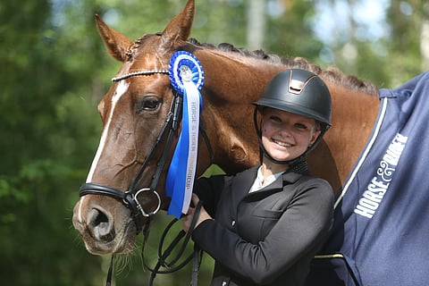 Annimaria Simola ja VIX Shine. 