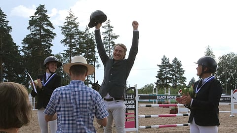 Antell tuulettaa jo ennen mitalin myöntämistä. 