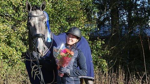 Oh Dear FG ja kasvattajaomistajansa Saara Flekander. 