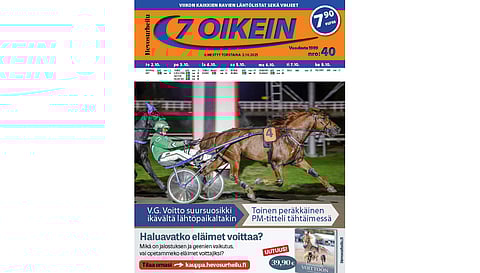 7 oikein -lehdessä julkaistaan Suomen totoravien käsiohjelmasivut vihjeineen ja tallikommentteineen torstaista seuraavaan keskiviikkoon sekä Ruotsin pääpelien käsiohjelmasivut torstaista maanantaihin. Kannen kuva Anu Leppänen.