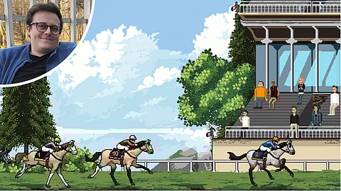 Jon Mäkinen sai idean videopelistä, jossa hän voisi hyödyntää dataosaamistaan ja yhdistää sen hevosiin. Syntyi Sheep Meadow Road Games -nimeä kantava yritys. Horse Racing Manager on yrityksen ensimmäinen peli.