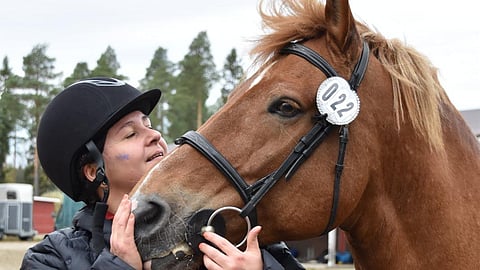 Lupasin, että jos pääsen kilpailemaan, tulen aina kisapäivinä laittamaan glitteriä naamaani. Se lupaus on pitänyt.