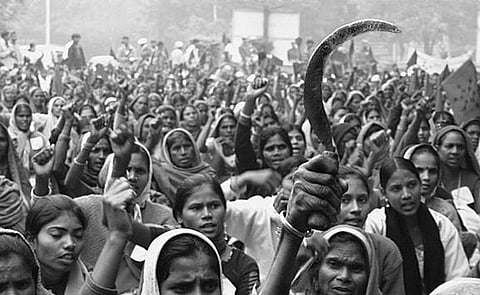 Forest users protesting government forestry policy in New Delhi in 2006. 
Photo: Lakshman / flickr
