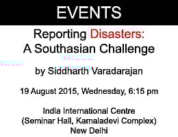 Reporting Disasters: A Southasian Challenge