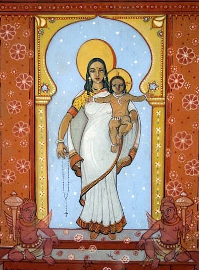 Painting the Madonna brown