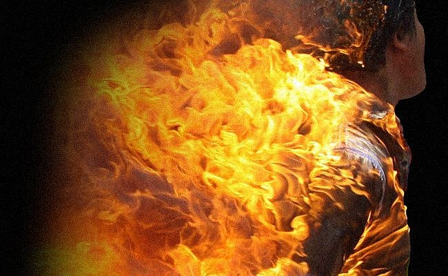 Tibet burning