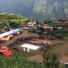 An art experiment in Gorkha