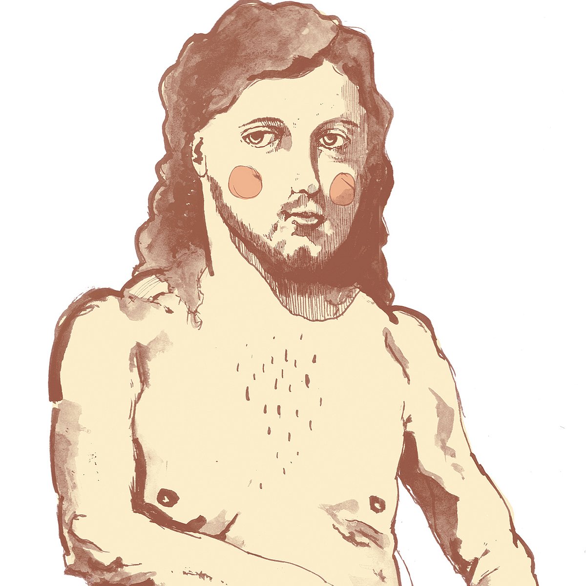 Jesus in the throat