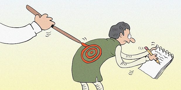 In Kashmir, the Wire reports that the passports of some journalists and at least one activist have been suspended by the government. Cartoon by Gihan de Chickera.