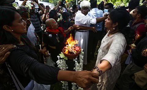 A memorial event in May 2023 for Tamil civilian victims of Sri Lanka’s civil war. Sri Lanka’s many internal commissions of inquiry have failed to hold perpetrators of human rights violations during and after the war accountable.