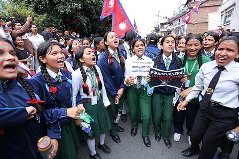 School children joined thousands of protesters against political corruption in Kathmandu on 8 September, a protest that ultimately resulted in the fall of Nepal's government. As an interim government is formed, GenZ campaigners are reminding everyone that they are not a homogenous group and that marginalised groups must not be ignored. 