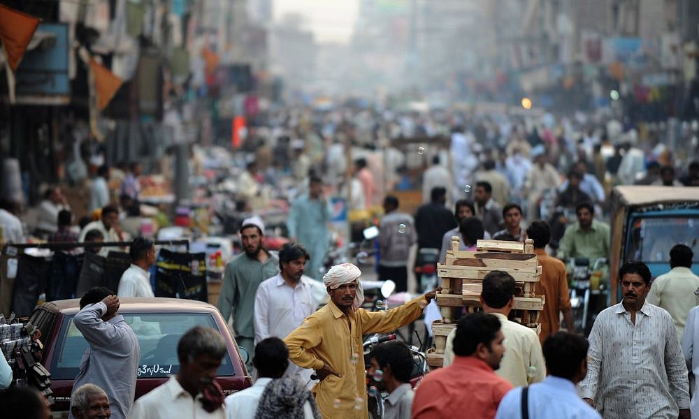 A street in Faisalabad. 