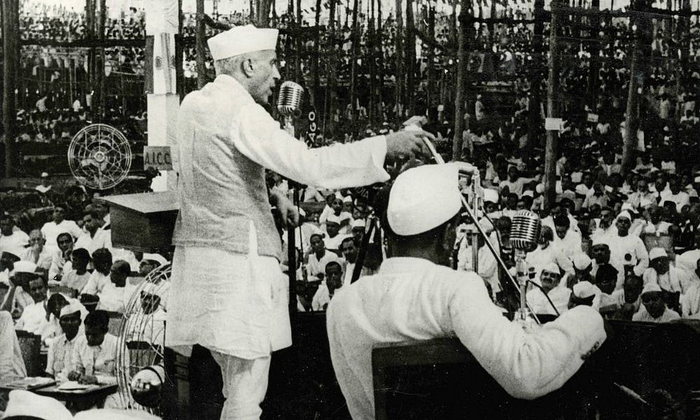 Jawaharlal Nehru as the prime minister of India. 