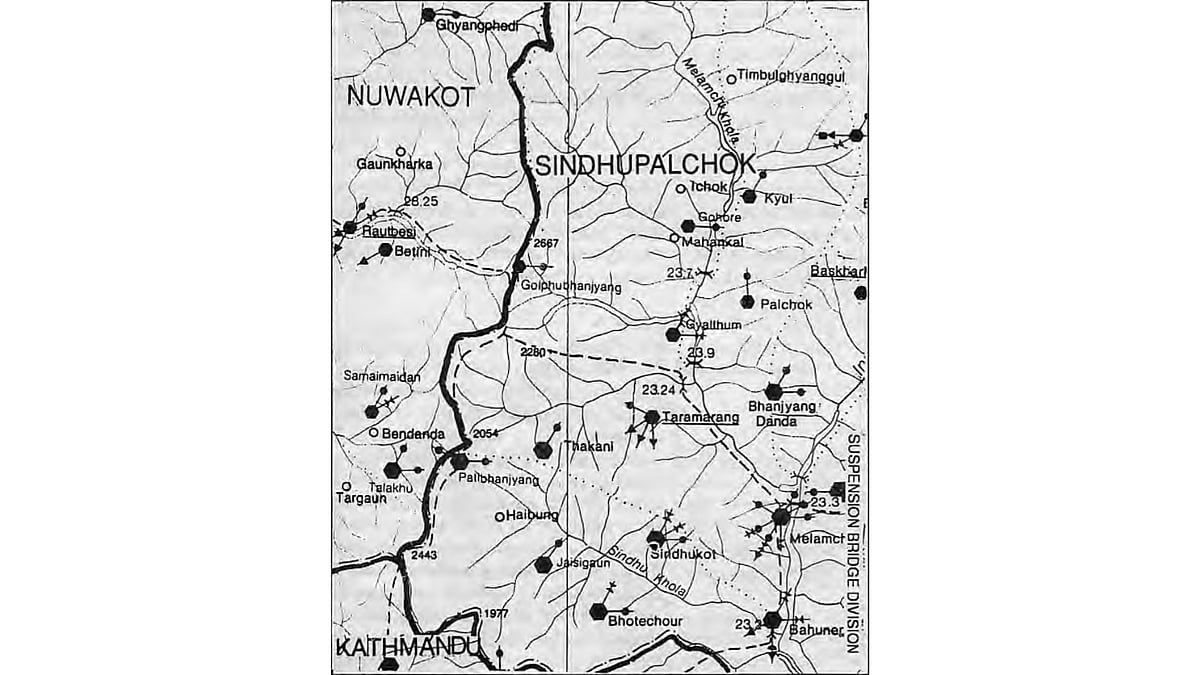 The danger area: border of Sindupalchok and Nuwakot.