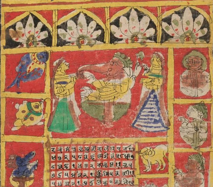 Almanac for Hindu year 1871-1872, South Asian Rare Book Collection, Library of Congress. Southasia's calendars are out of sync with Gregorian calendars and the season