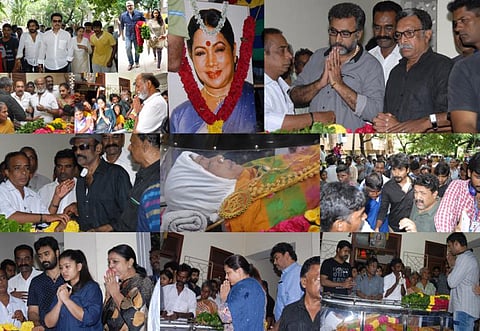 மறைந்த மனோரமாவுக்கு திரையுலகினர் அஞ்சலி