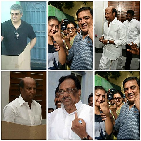 தேர்தல் 2016: வாக்களித்த பிரபலங்கள்