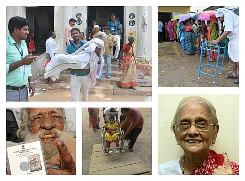 ஜனநாயக பெரு'மை'- தள்ளாடும் வயதிலும் தளராத நம்பிக்கை!