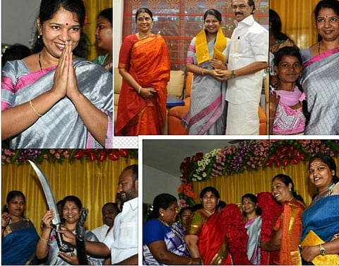 கனிமொழி 50-வது பிறந்தநாள் கொண்டாட்டம்