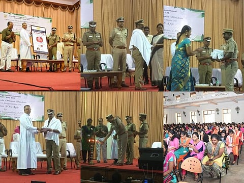 காவலன் SOS செயலி குறித்த விழிப்புணர்வு நிகழ்ச்சியில் சென்னை பெருநகர காவல் ஆணையாளர் அ.கா.விசுவநாதன் பங்கேற்பு!  இடம்: நுங்கம்பாக்கம், லயோலா கல்லூரி - படங்கள்: எல்.சீனிவாசன்