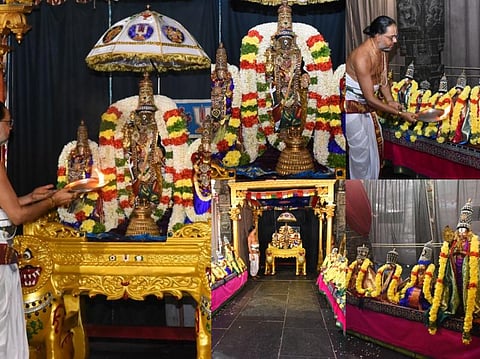 திருவல்லிக்கேணி அருள்மிகு பார்த்தசாரதி திருக்கோவிலில் இன்று பகல் பத்து முதல் நாள் வேங்கட கிருஷ்ணன் திருக்கோலம்! படங்கள்: எல்.சீனிவாசன்