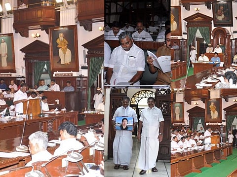 தமிழக பட்ஜெட் கூட்டம்: தலைமைச் செயலகம்-  படங்கள்: ம. பிரபு