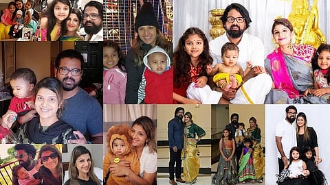 தன் குடும்பத்தினருடன் ரம்பா