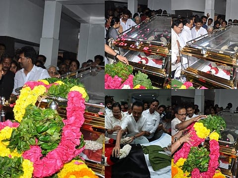 திமுக பொதுச்செயலாளர் அன்பழகன் காலமானார்! முக்கிய தலைவர்கள் அஞ்சலி! படங்கள்: எல்.சீனிவாசன்