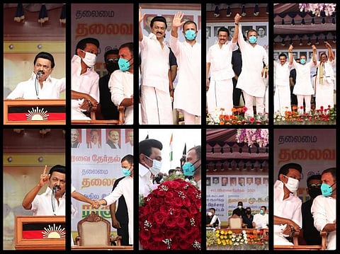 சேலத்தில் திமுக தலைவர் முக ஸ்டாலின் மற்றும் முன்னாள் காங்கிரஸ் தலைவர் ராகுல்காந்தி ஒரே மேடையில் தேர்தல் பிரச்சாரம் - படங்கள் தொகுப்பு எல்.சீனிவாசன்