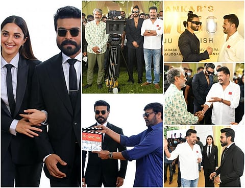 ஷங்கர் - ராம்சரண் இணையும் படத்தின் பூஜை ஆல்பம்