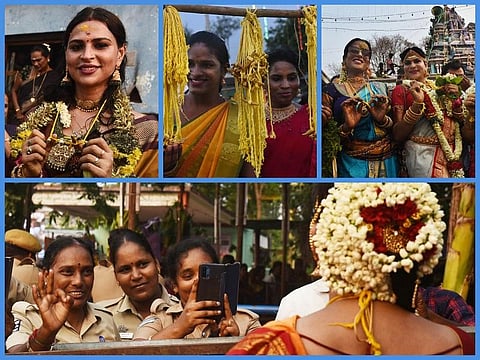 கூவாகம் கூத்தாண்டவரிடம் தாலி கட்டி திருநங்கைகள் மகிழ்ச்சி: சிறப்பு புகைப்படத் தொகுப்பு