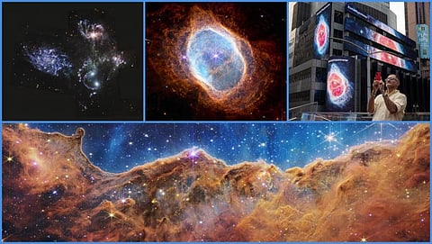 ஜேம்ஸ் வெப் தொலைநோக்கி:  பிரமிக்கவைக்கும் பிரபஞ்ச படங்கள்- புகைப்படத் தொகுப்பு