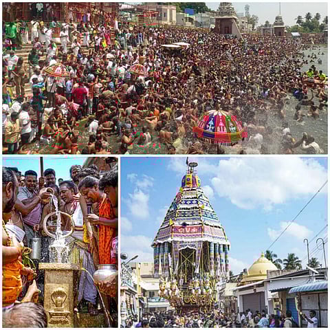 மாசி மகம்: கும்பகோணம் மகாமக குளத்தில் புனித நீராடல் - சிறப்பு புகைப்படத் தொகுப்பு