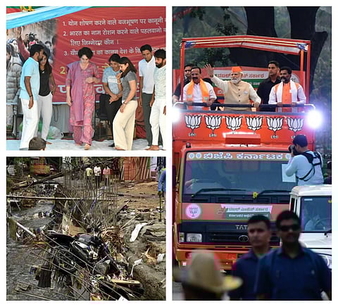 கர்நாடக தேர்தல் களம் முதல் ஹைதராபாத் கனமழை வரை - தேச உலா போட்டோ ஸ்டோரி @ ஏப்.29, 2023