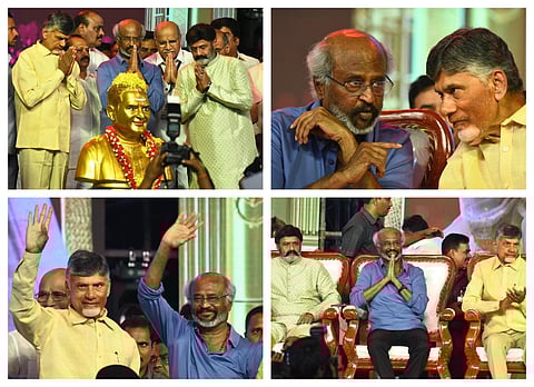 என்டிஆர் நூற்றாண்டு விழாவில் ரஜினி - போட்டோ ஸ்டோரி