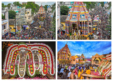 தஞ்சாவூர் பெரியகோயில் தேரோட்டம் - புகைப்பட தொகுப்பு