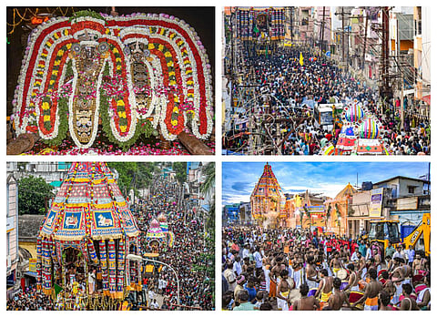 தஞ்சை பெரிய கோயில் தேரோட்டம் - போட்டோ ஸ்டோரி