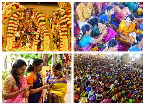 மதுரை மீனாட்சி - சுந்தரேஸ்வரர் திருக்கல்யாணம் | போட்டோ ஸ்டோரி