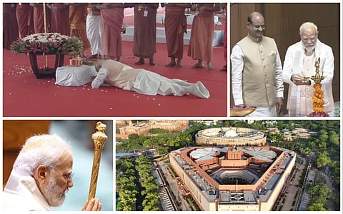 புதிய நாடாளுமன்ற கட்டிட திறப்பு நிகழ்வு - புகைப்படத் தொகுப்பு