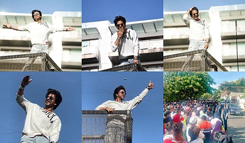 வீட்டு பால்கனியில் ஷாருக்கான் - ஆல்பம்