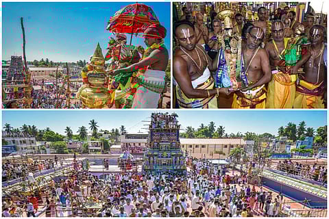 தமிழகத்தின் திருப்பதி ஒப்பிலியப்பன்  கோவில் கும்பாபிஷேகம்  - புகைப்படத் தொகுப்பு
