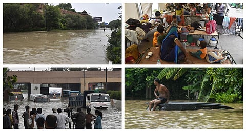 வெள்ளத்தில் டெல்லி மக்கள் பரிதவிக்கும் காட்சிகள் - போட்டோ ஸ்டோரி