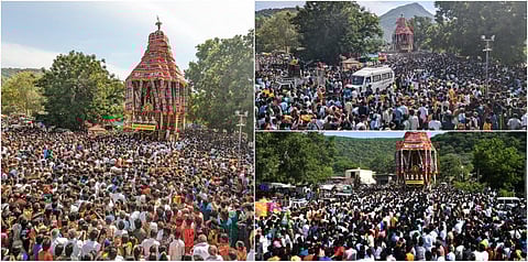 கள்ளழகர் கோயில் ஆடித் திருவிழா தேரோட்டம் - போட்டோ ஸ்டோரி