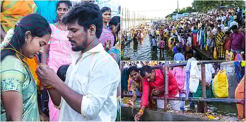 ஆடிப்பெருக்கு கோலாகலம் @ ஸ்ரீரங்கம் அம்மாமண்டபம் படித்துறை - போட்டோ ஸ்டோரி