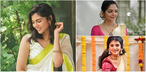 கல்யாணி பிரியதர்ஷன் முதல் நஸ்ரியா வரை -  ஓணம் கொண்டாட்ட ஆல்பம்