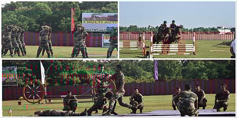 பயிற்சி முடித்த ராணுவ அதிகாரிகளின் சாகச நிகழ்வு @ சென்னை: புகைப்படத் தொகுப்பு