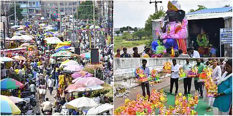 சூடுபிடிக்கும் விநாயகர் சிலைகள் விற்பனை - புகைப்படத் தொகுப்பு