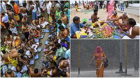 மஹாளய அமாவாசை தர்ப்பண வழிபாடு முதல் கோவை மழை வரை |  நம்ம ஊரு போட்டோ ஸ்டோரி @ அக்.14, 2023