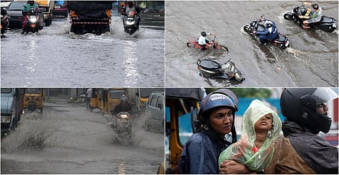 சென்னை கனமழையும், மாநிலம் தழுவிய முன்னெச்சரிக்கை நடவடிக்கைகளும் - போட்டோ ஸ்டோரி